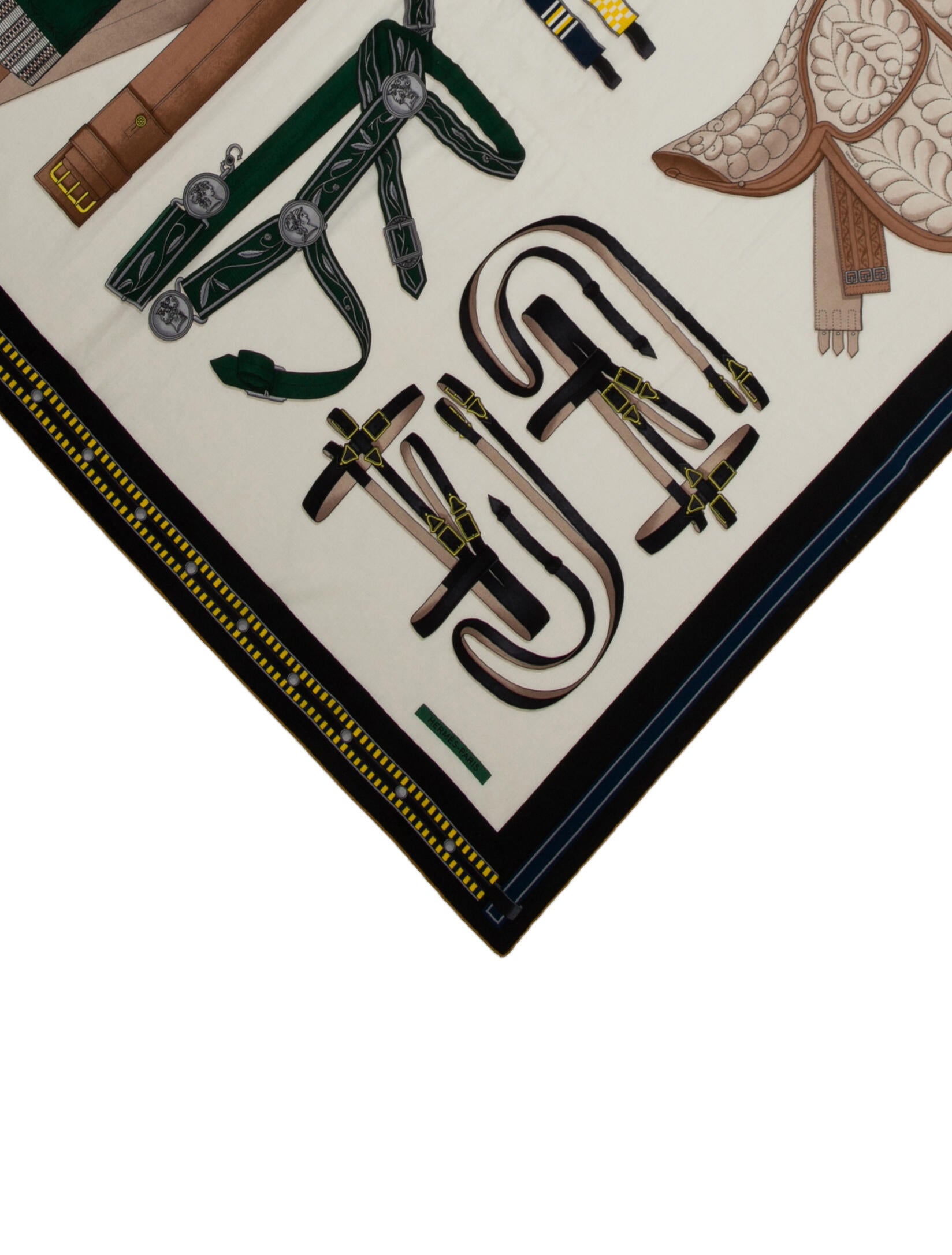 Hermès Lettres Equestres Cashmere Shawl