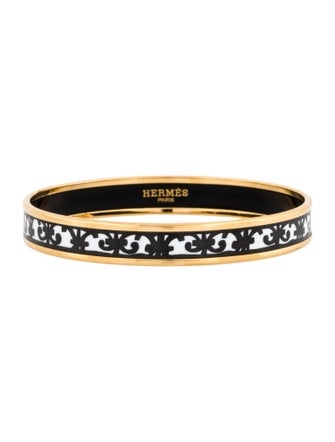 Hermès Narrow Enamel Balcons du Guadalquivir Bracelet