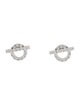 Hermès 18K Diamond Finesse Stud Earrings
