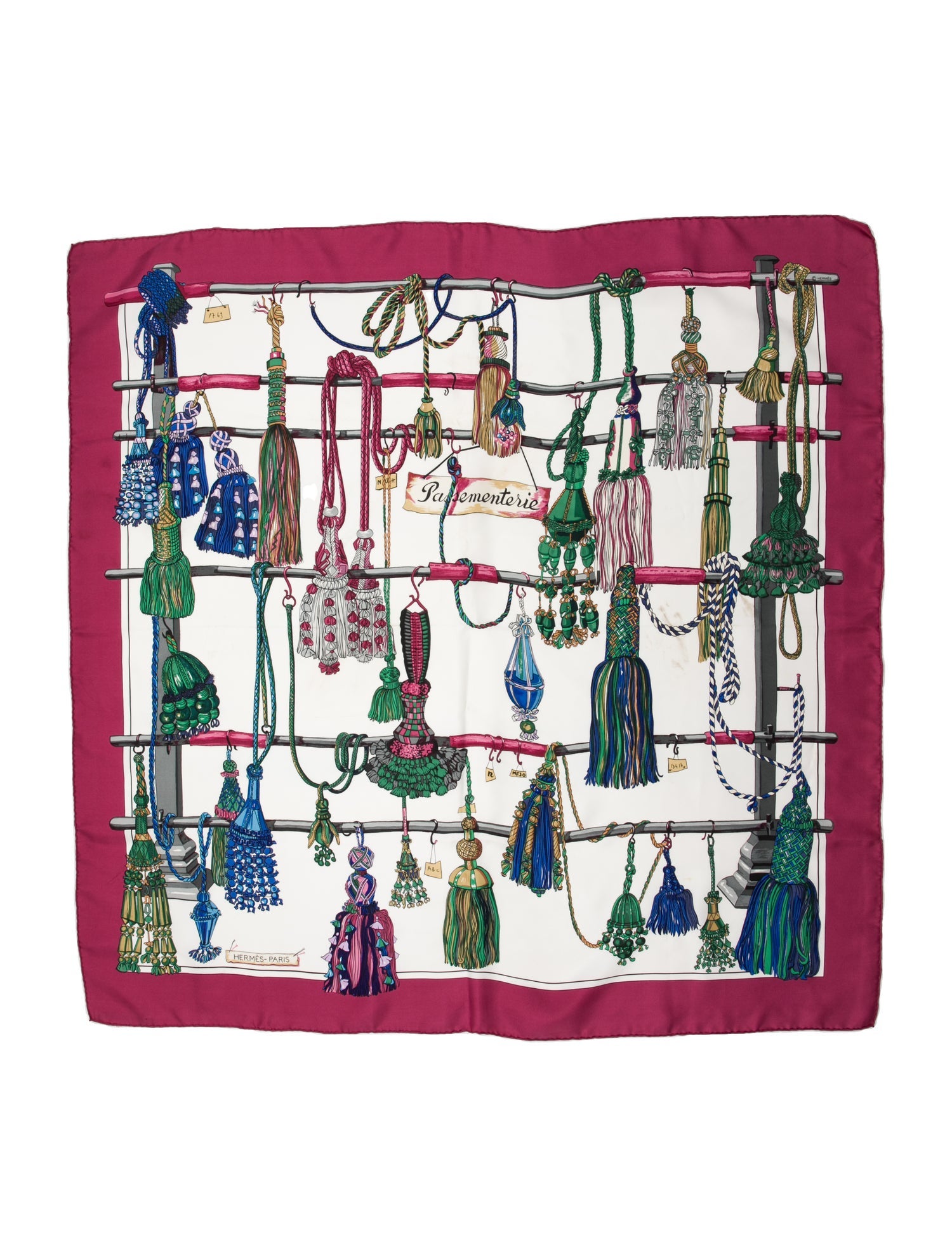 Hermès Attelage En Arbalete Silk Scarf - Brown Scarves and