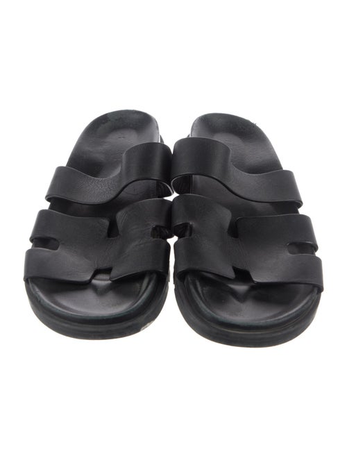 Hermès Chypre Leather Slides