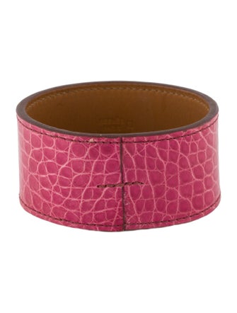 Hermès Alligator Leather Pool Bangle Bracelet