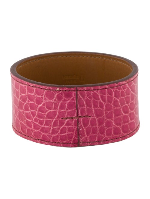 Hermès Alligator Leather Pool Bangle Bracelet