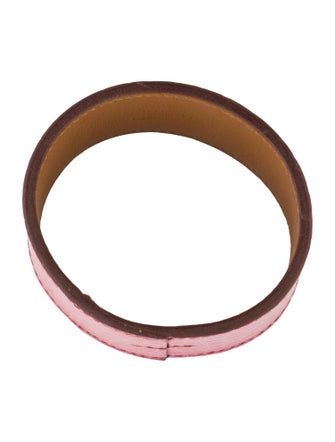 Hermès Alligator Leather Pool Bangle Bracelet