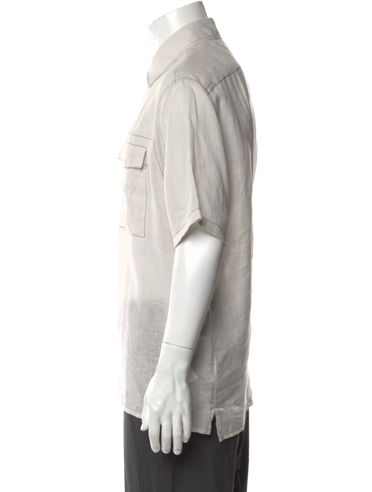 Hermès Linen Short Sleeve Shirt