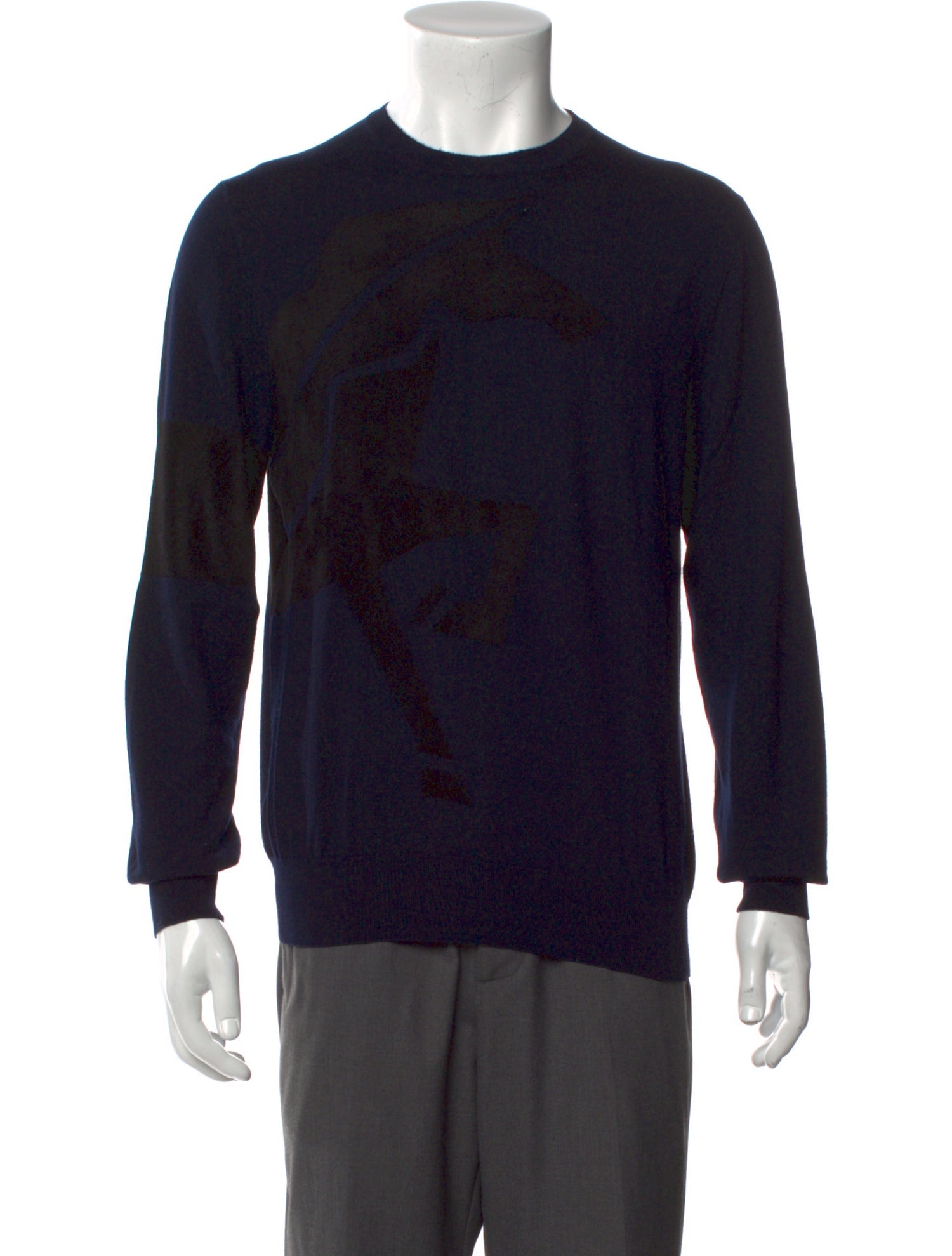 Hermès Wool Graphic Print Pullover