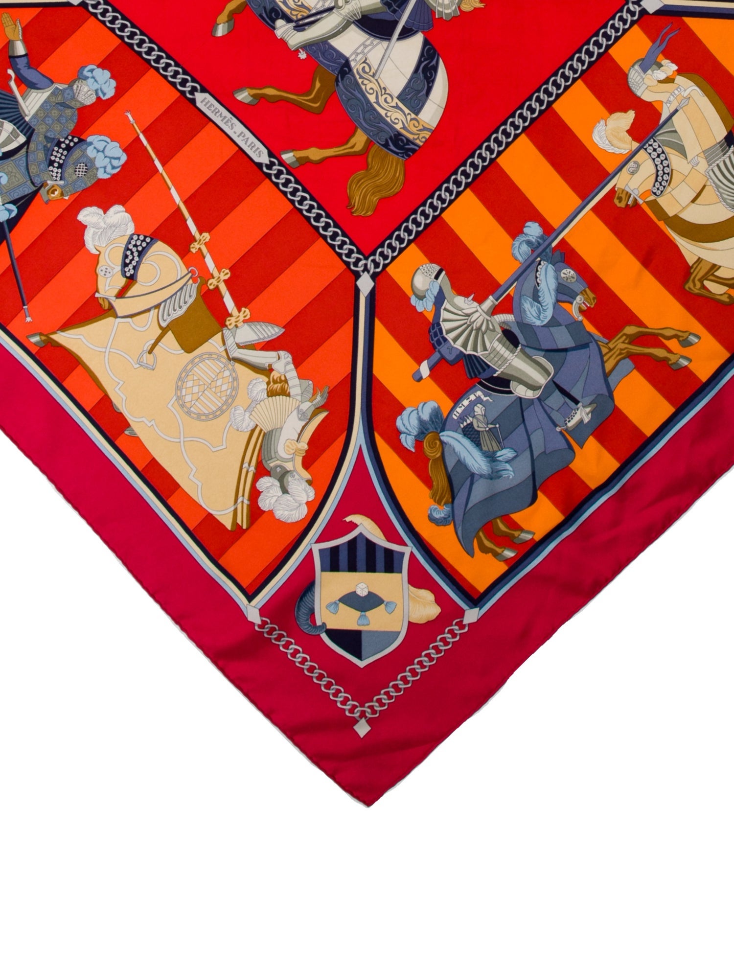 Hermès Chocs En Plumes Silk Scarf