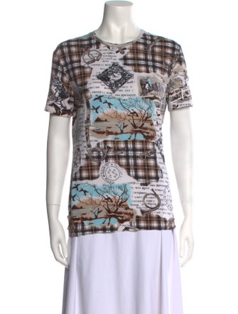 Hermès Printed Crew Neck T-Shirt