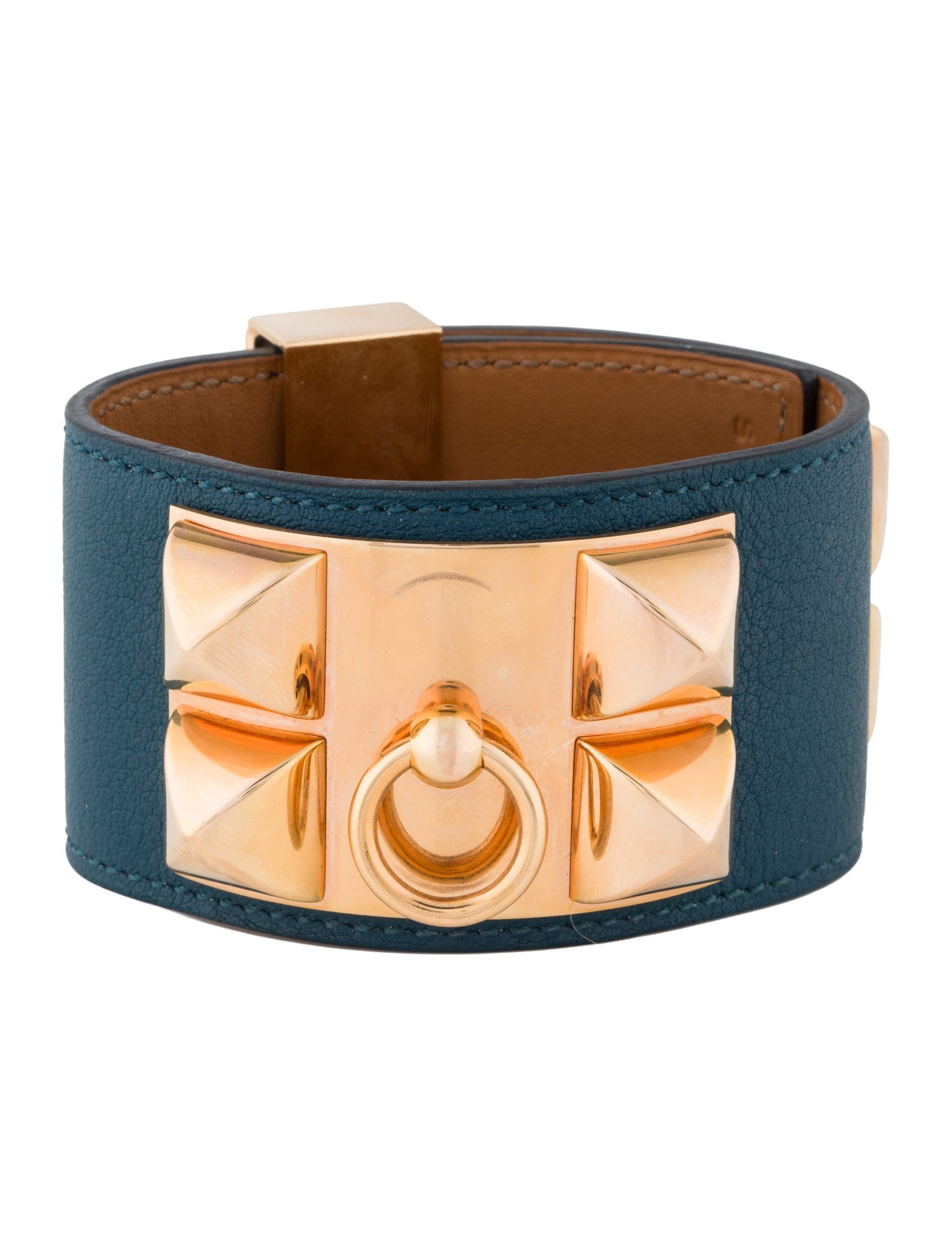 Hermès Leather Collier de Chien Wrap Bracelet