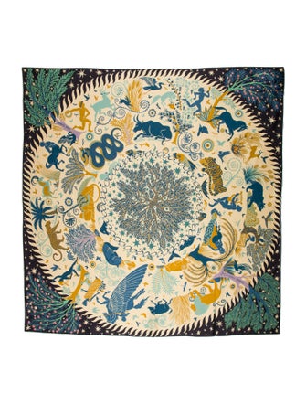 Hermès Sous le Charme d'Orphee double face Silk Scarf