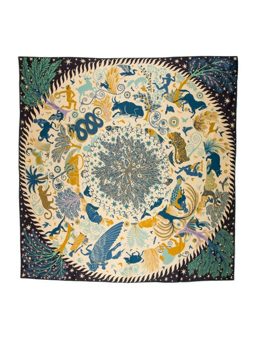 Hermès Sous le Charme d'Orphee double face Silk Scarf