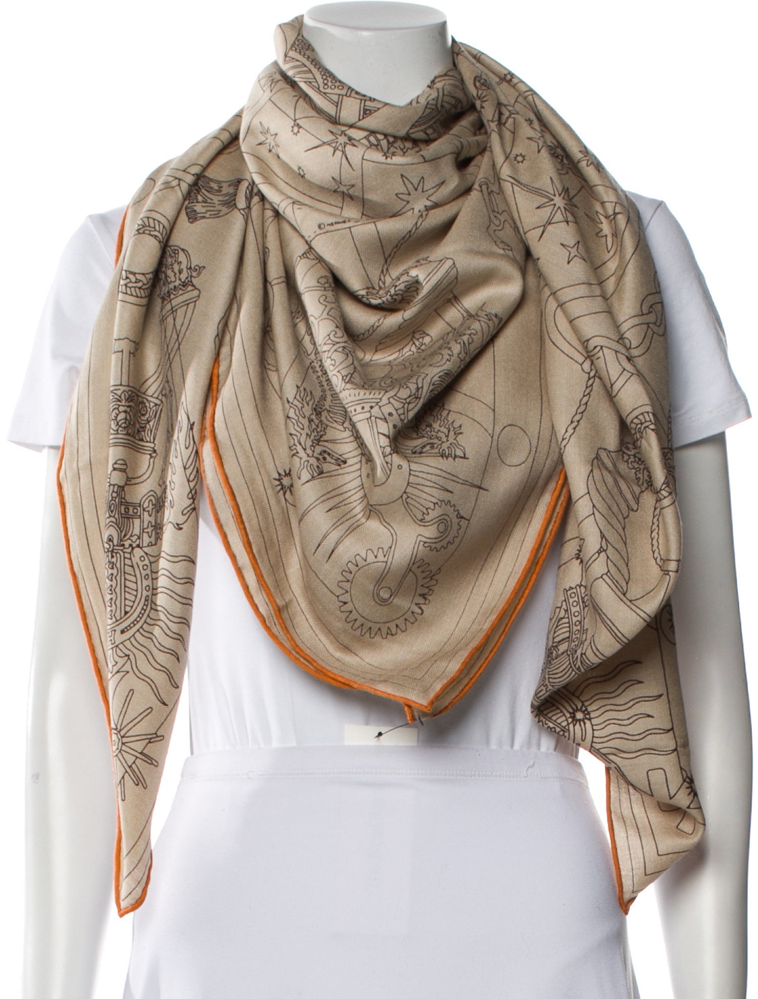 Hermès C'est La Fete Cashmere Shawl