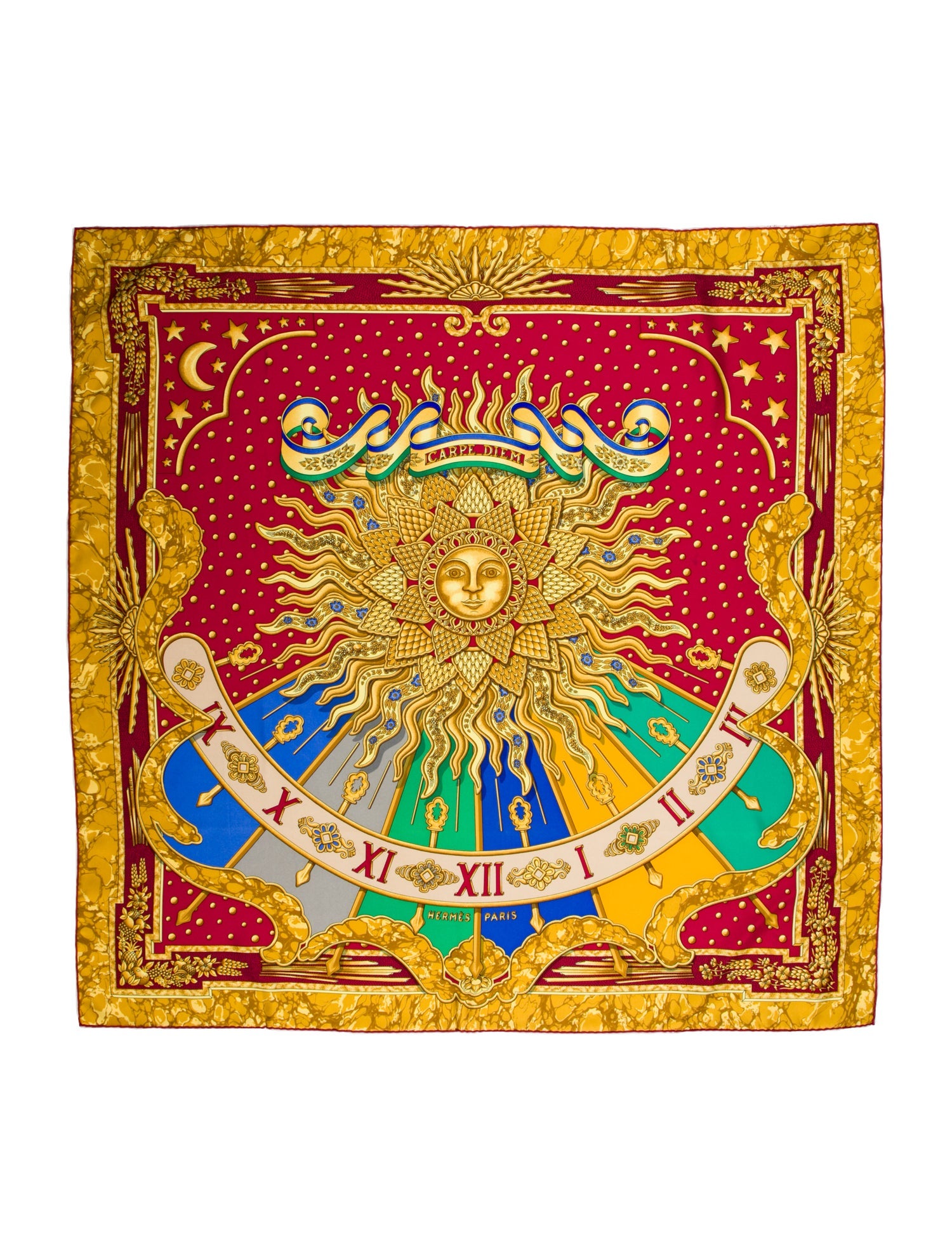 Hermès Carpe Diem Silk Scarf