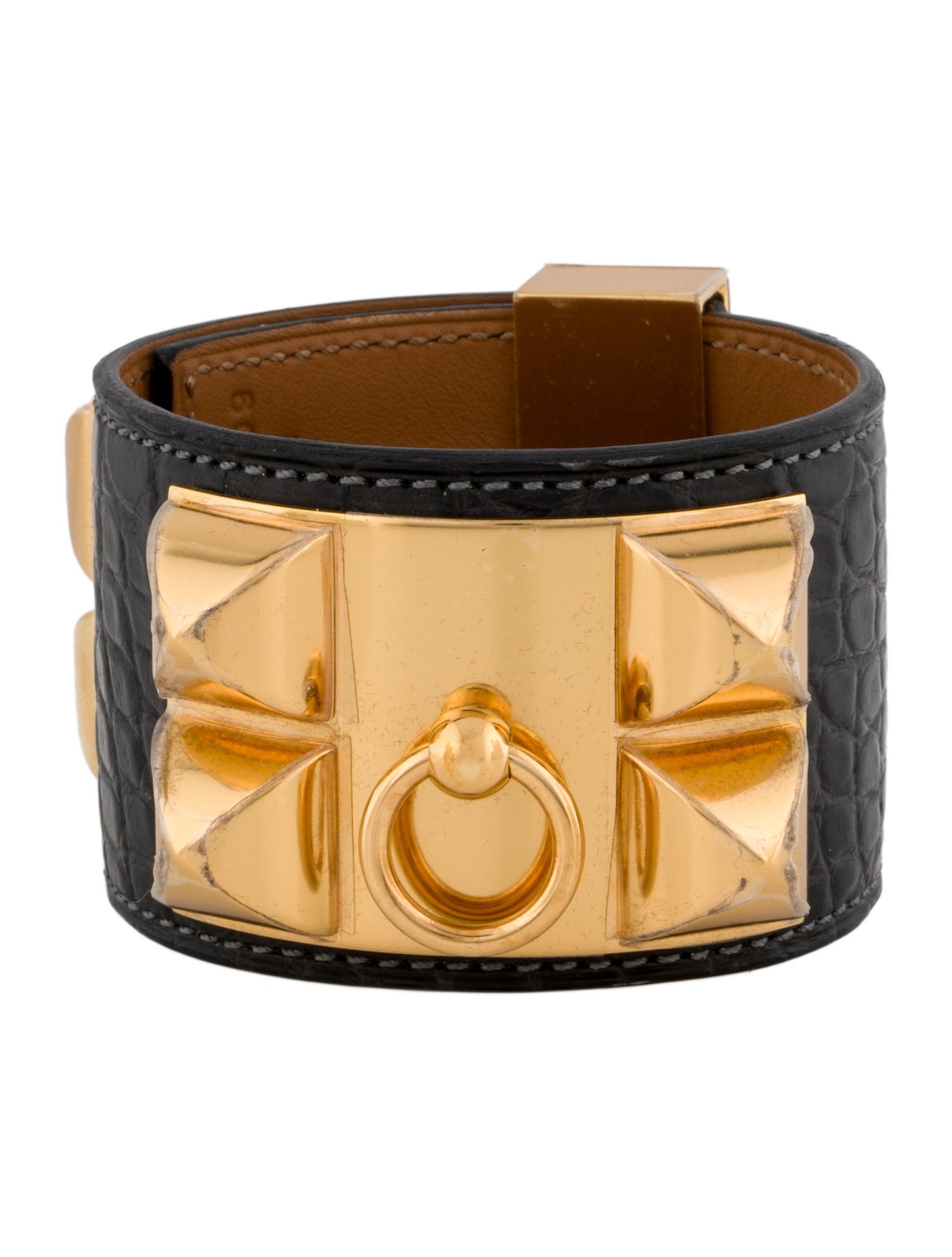 Hermès Alligator Collier de Chien Wrap Bracelet