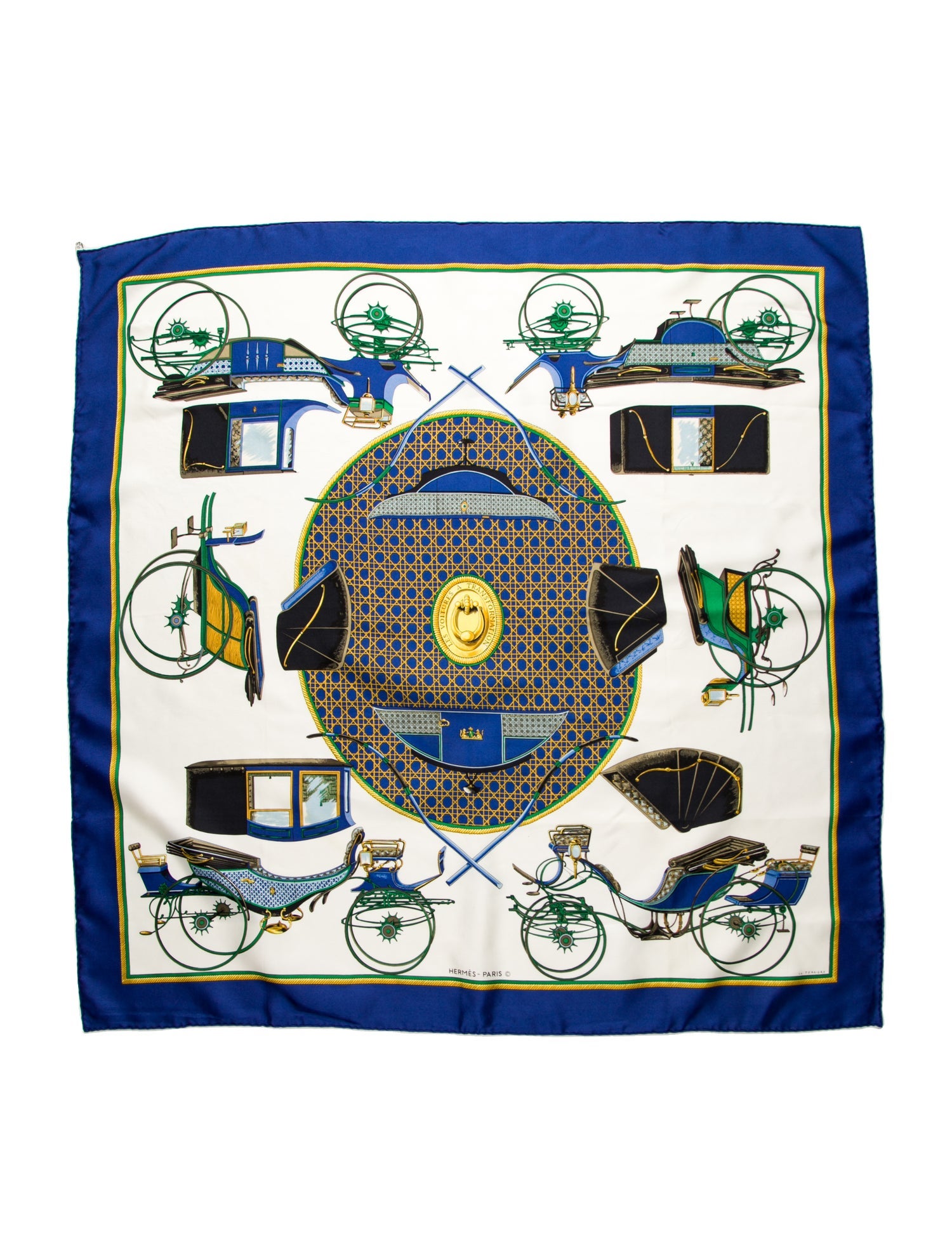 Hermès Les Voitures a Transformation Scarf