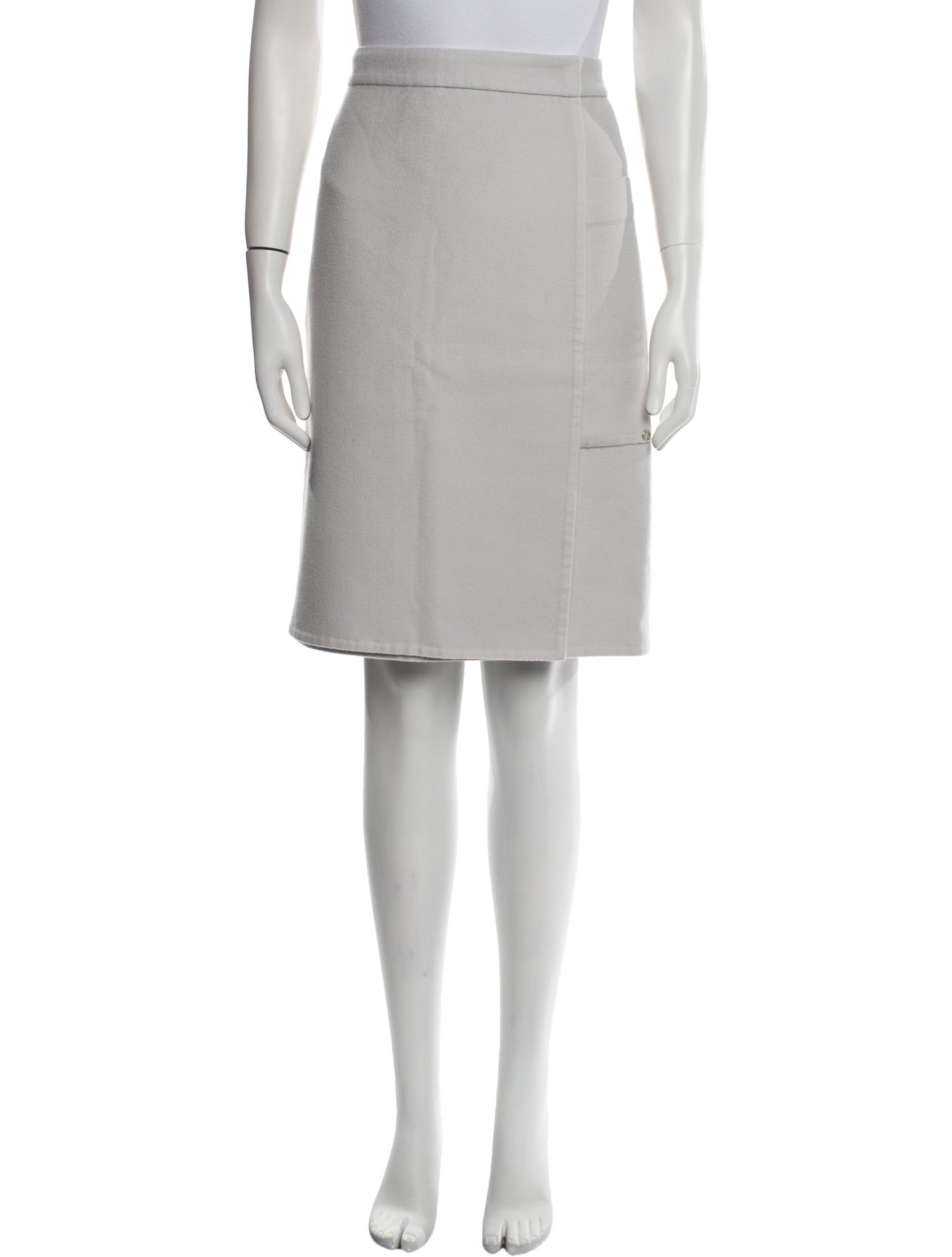 Hermès Cashmere Knee-Length Skirt