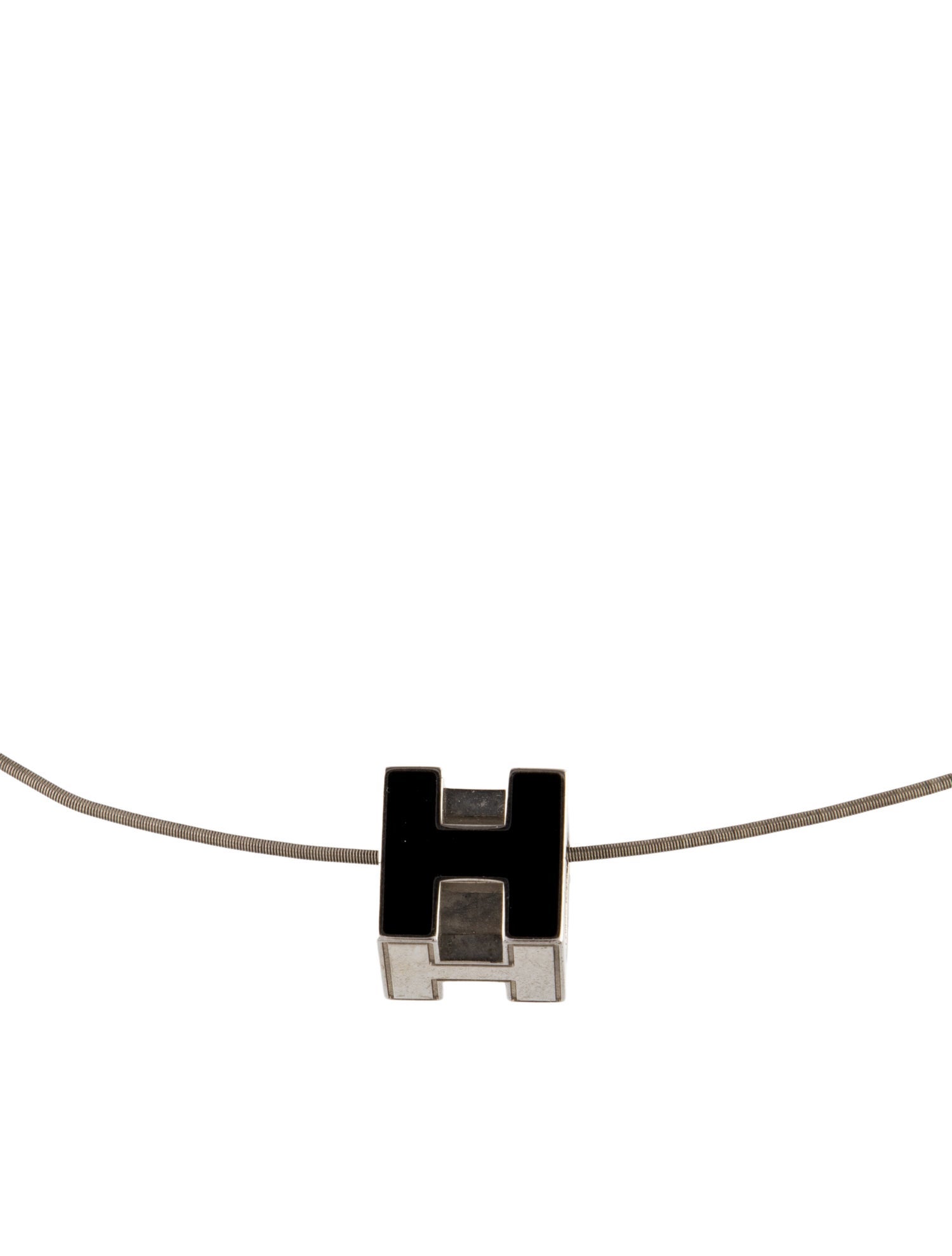 Hermès Cage d'H Pendant Necklace