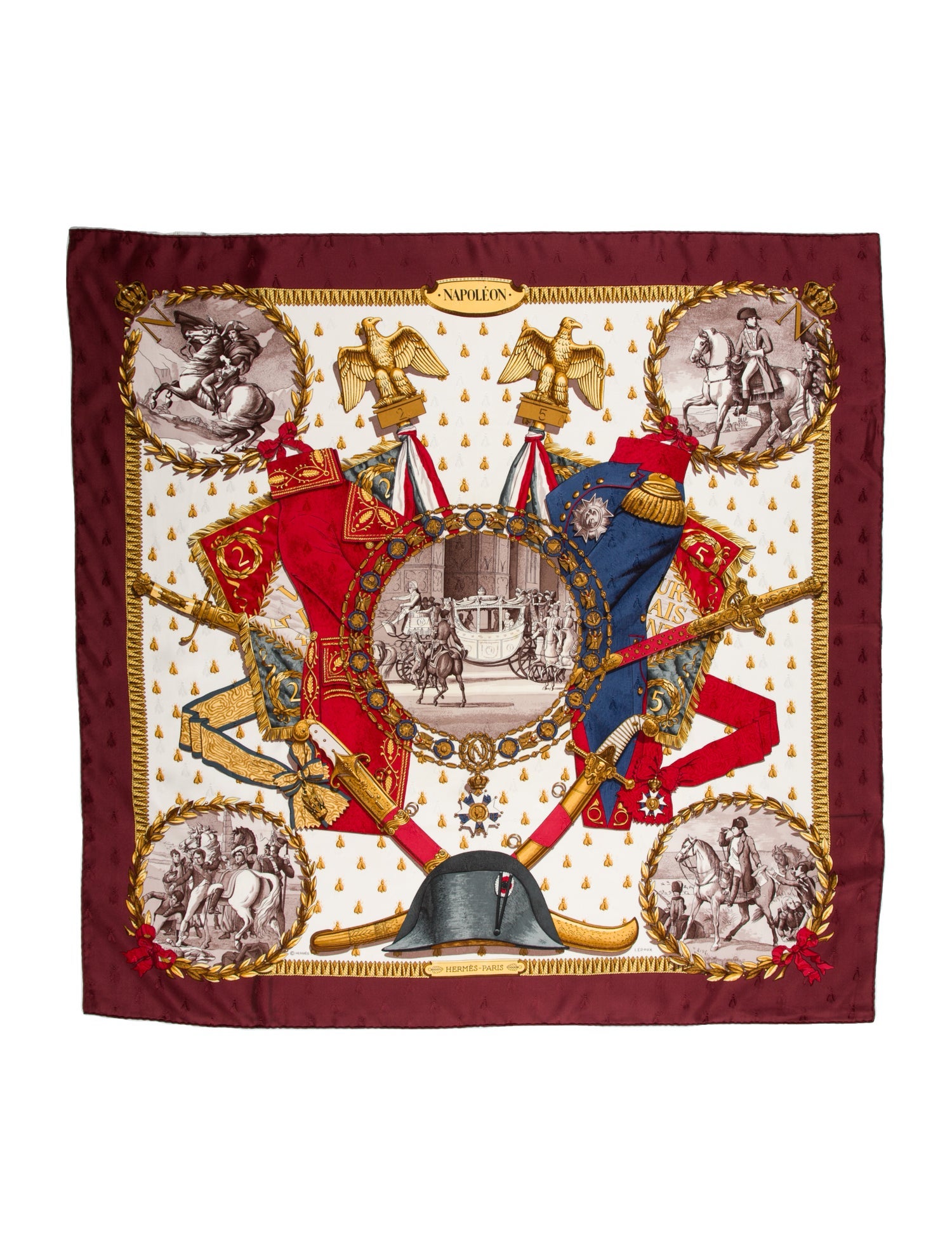 Hermès Napoléon Jacquard Silk Scarf