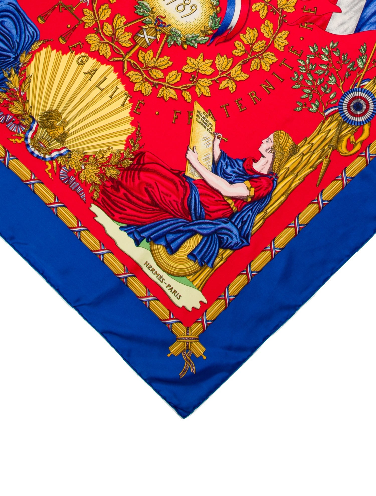 Hermès République Française Silk Scarf