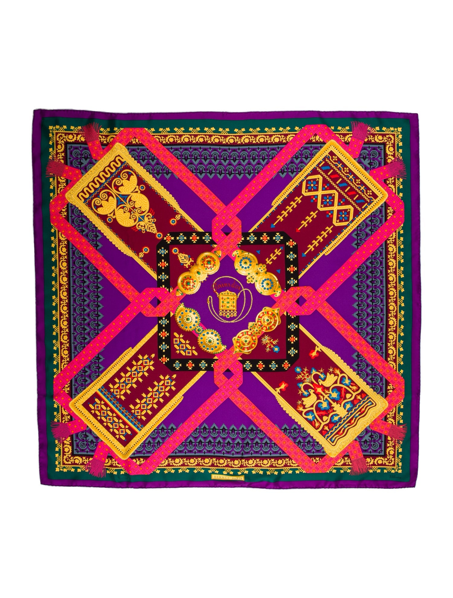 Hermès Brins d'Or Silk Scarf