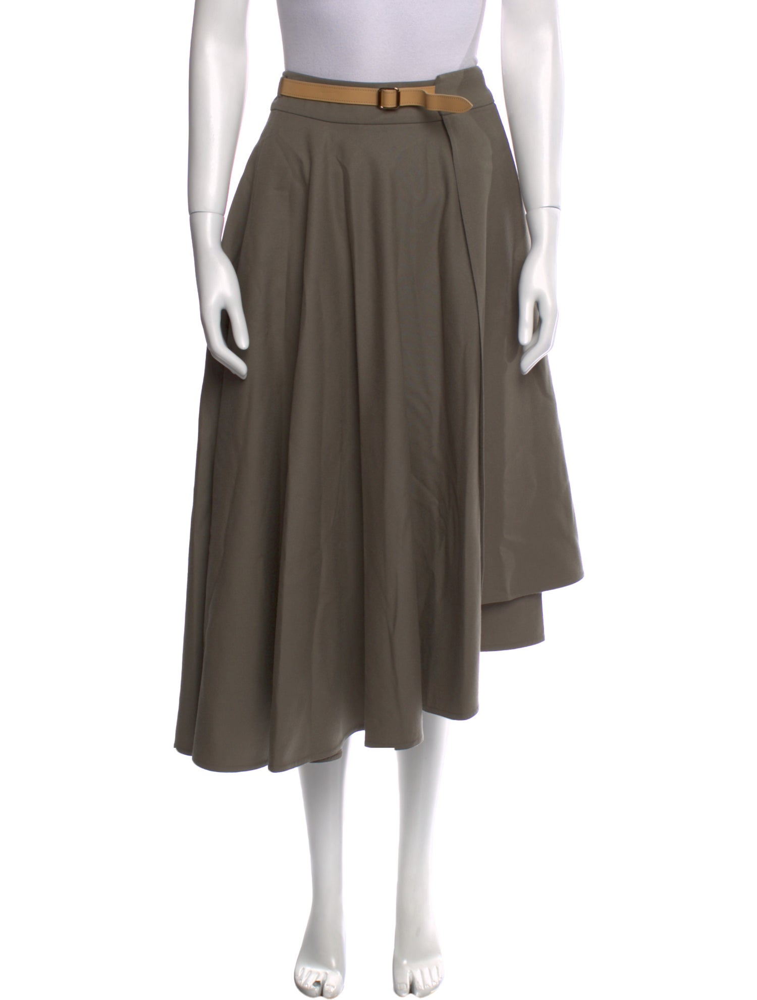 Hermès Wool Midi Length Skirt