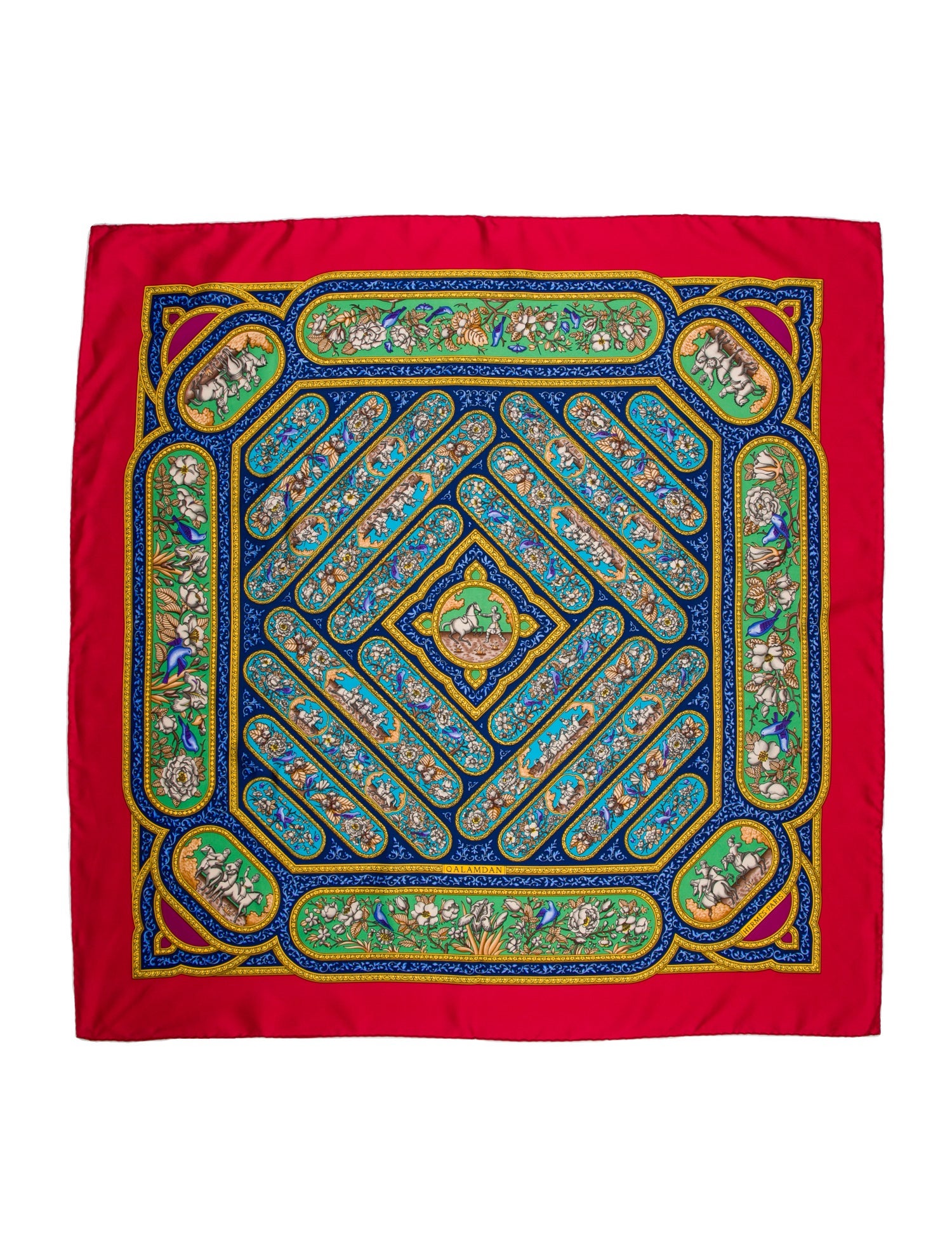 Hermès Qalamdan Silk Scarf