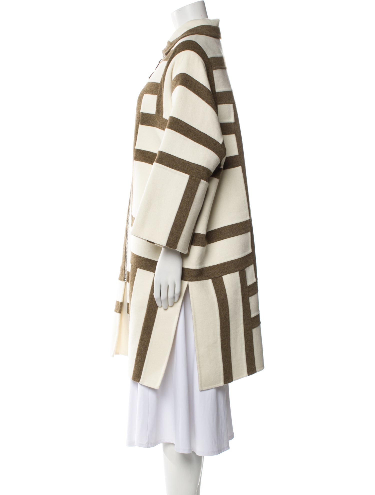 Hermès Cashmere Striped Coat w/ Tags