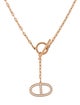 Hermès 18K Diamond Chaine d'Ancre Contour Pendant Necklace, Large Model