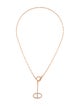 Hermès 18K Diamond Chaine d'Ancre Contour Pendant Necklace, Large Model