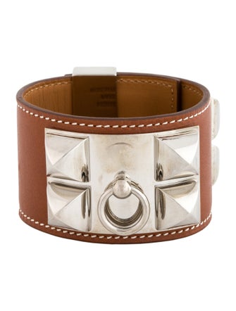 Hermès Leather Collier de Chien Wrap Bracelet