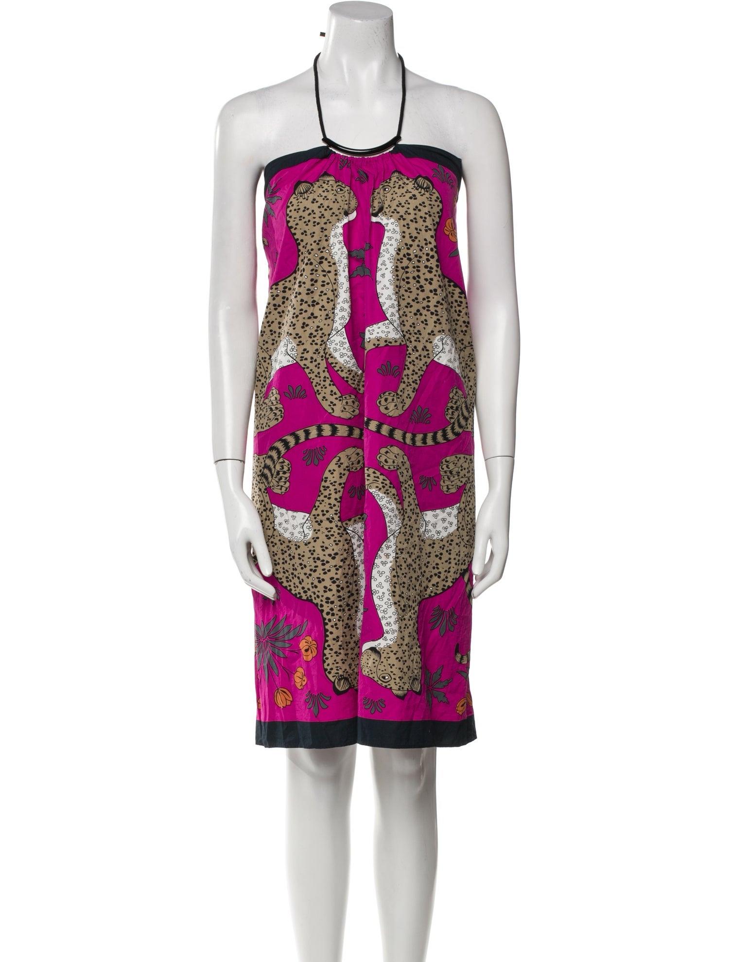 Hermès Printed Knee-Length Dress