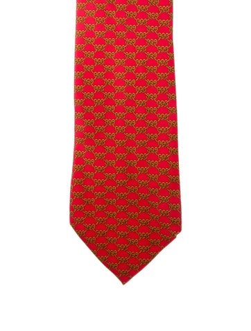 Hermès Ties Patterned Silk Tie
