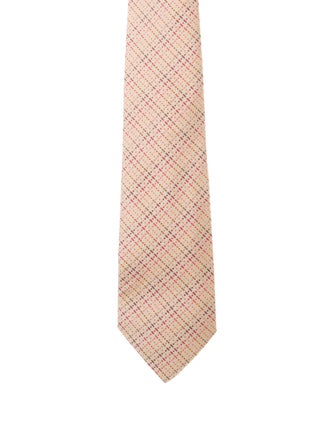 Hermès Pattern Print Silk Tie