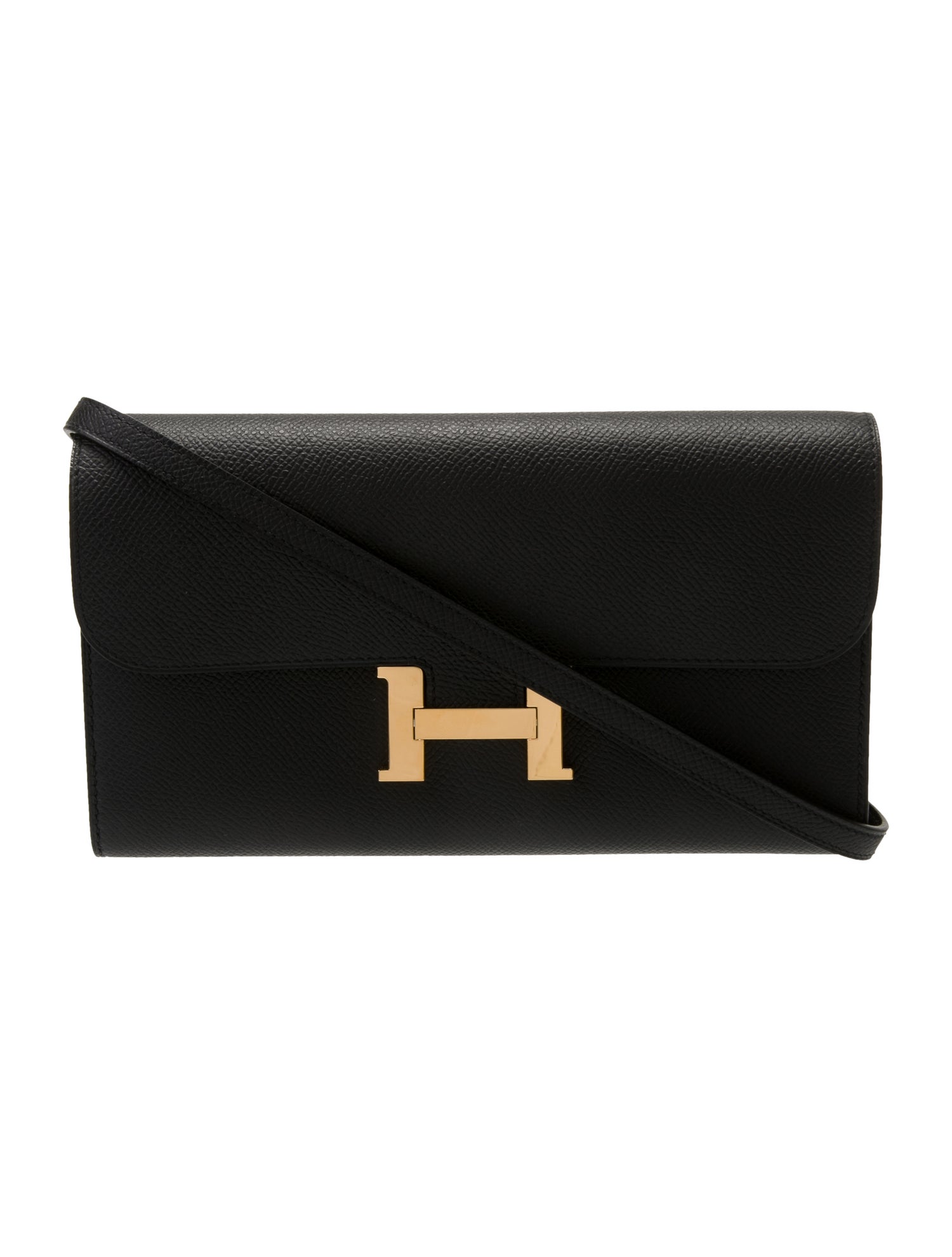Hermès Epsom Constance To Go Wallet on Strap