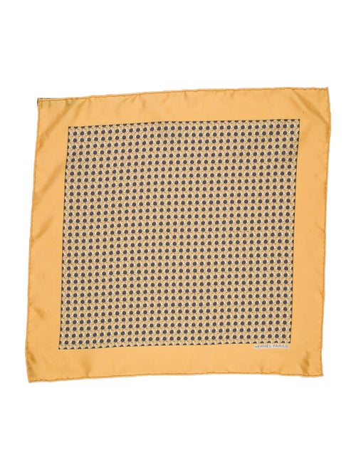 Hermès Patterned Silk Pocket Square