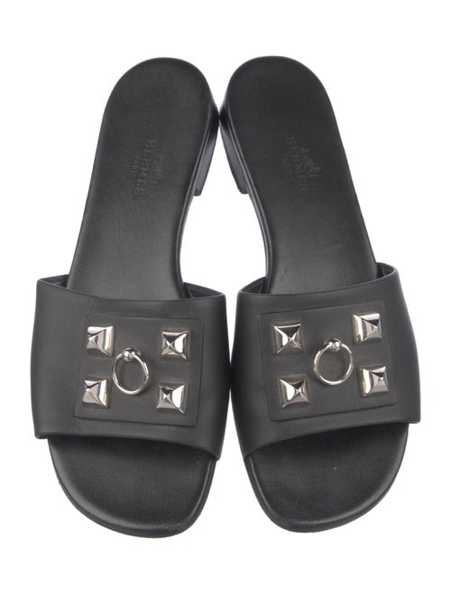 Hermès Dune Leather Slides