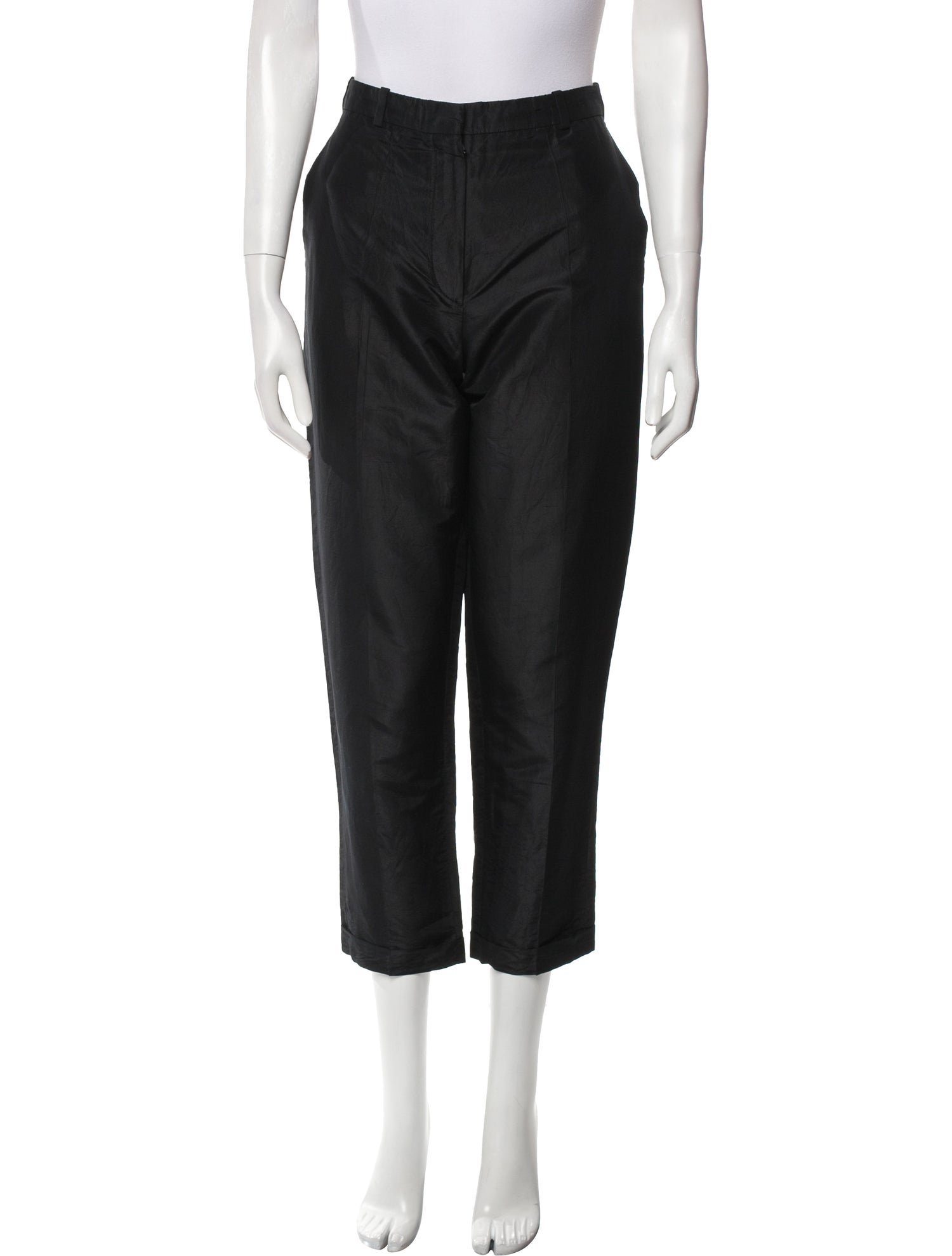 Hermès Silk Straight Leg Pants