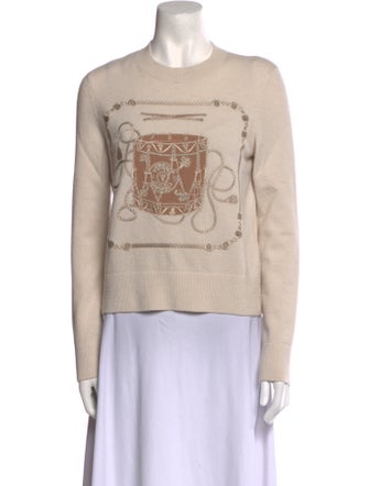 Hermès Virgin Wool Graphic Print Sweater