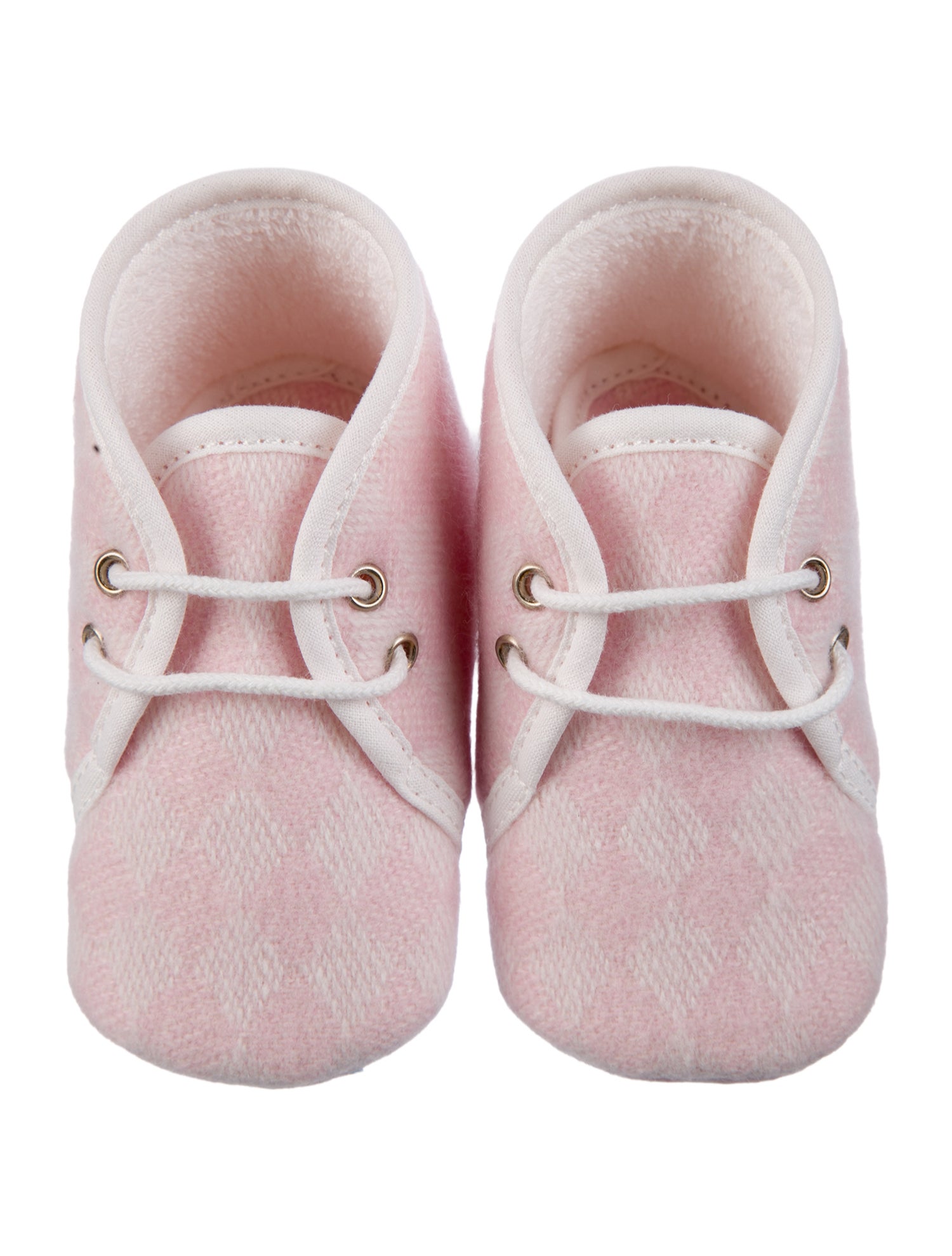 Hermès Infants' Patterned Cashmere Booties