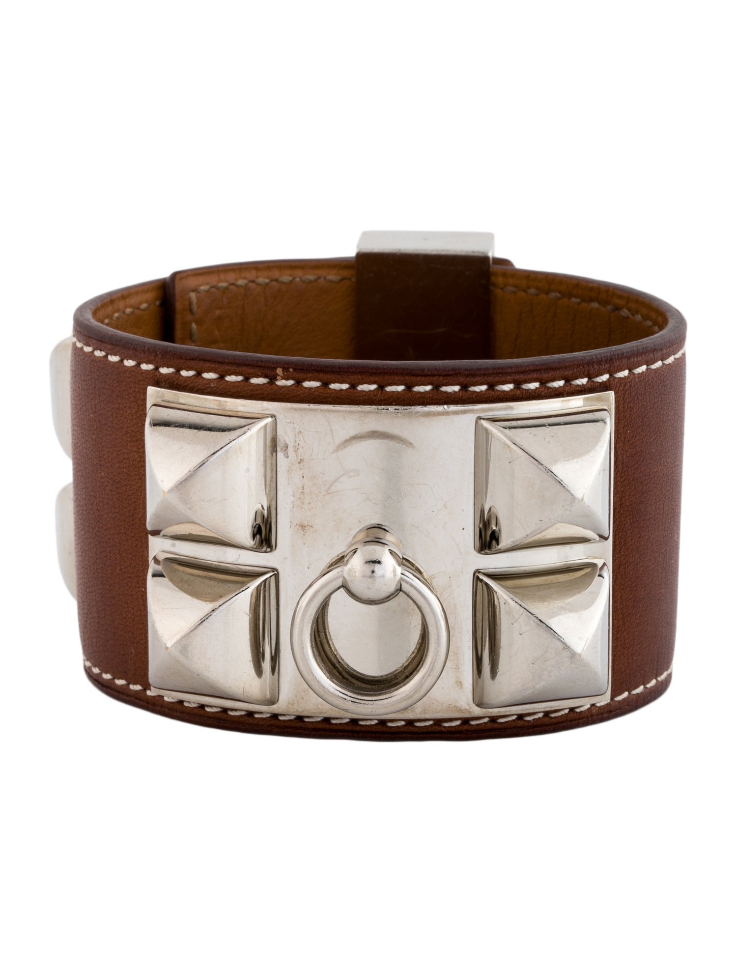 Hermès Leather Collier de Chien Wrap Bracelet