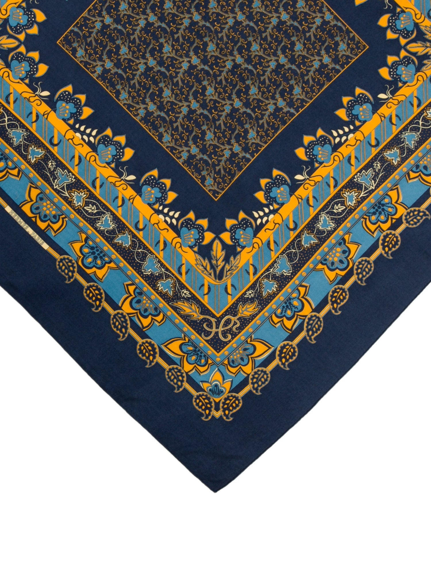 Hermès Treille et Muscade Silk Shawl