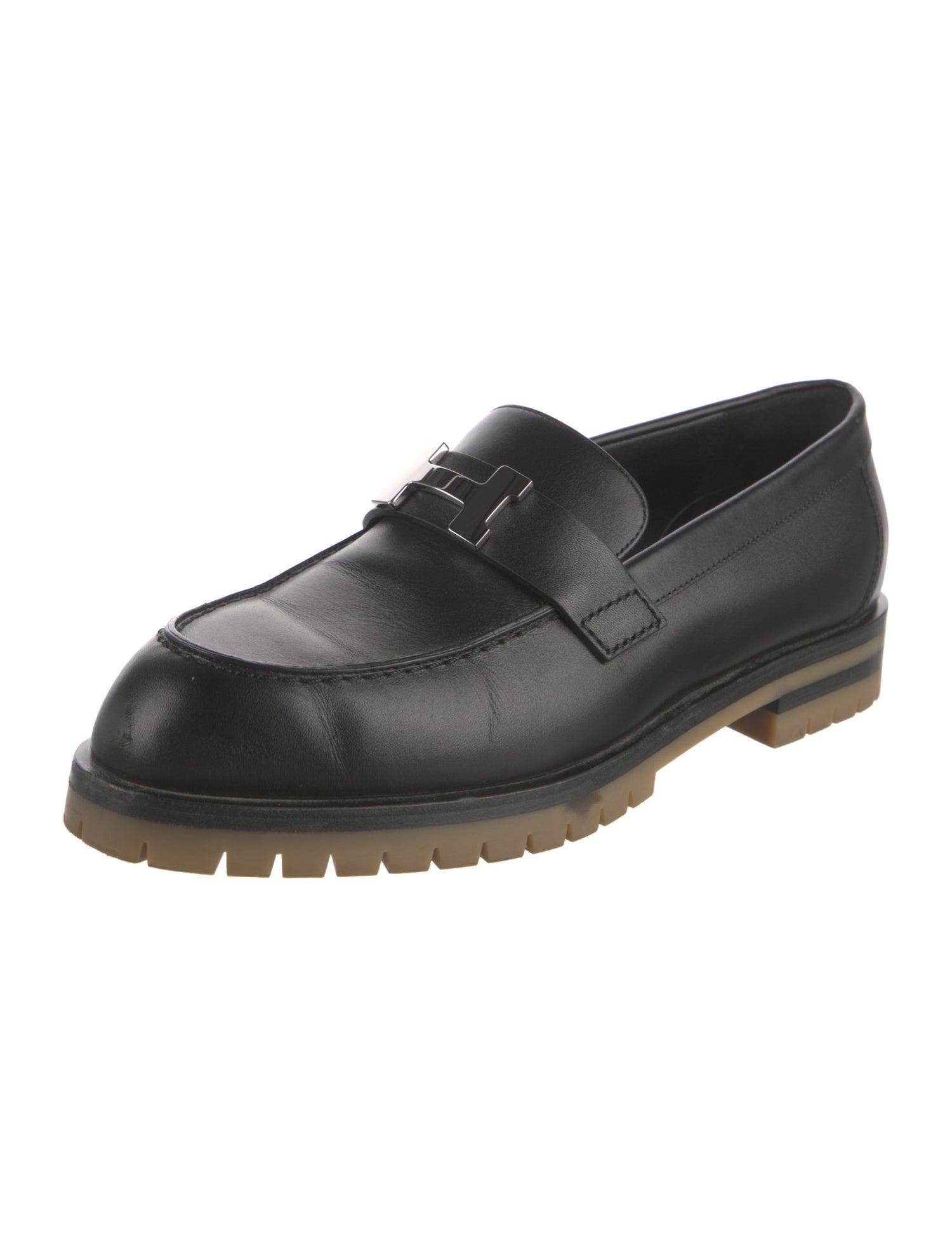 Hermès Faubourg Leather Loafers