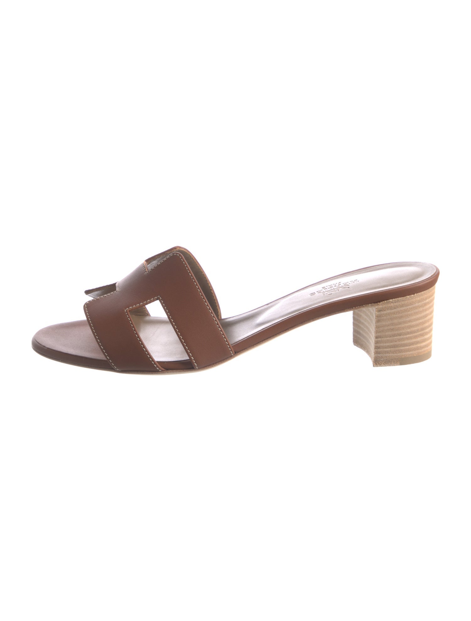 Hermès Oasis Leather Slides