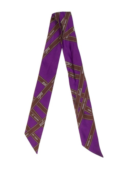 Hermès Bolduc Medor Scarf Ring Set Silk Twilly Scarf