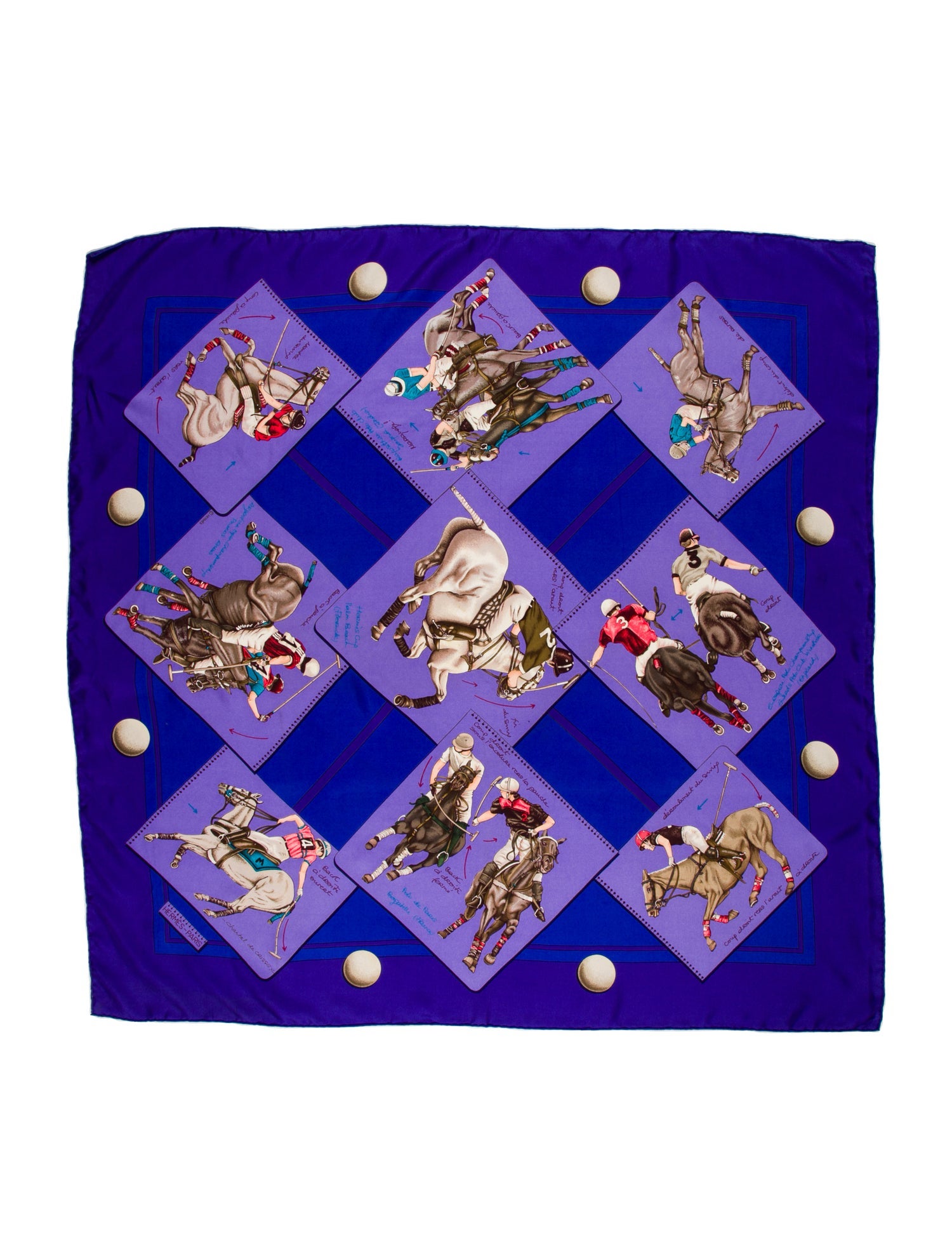 Hermès Cup Palm Beach Silk Scarf