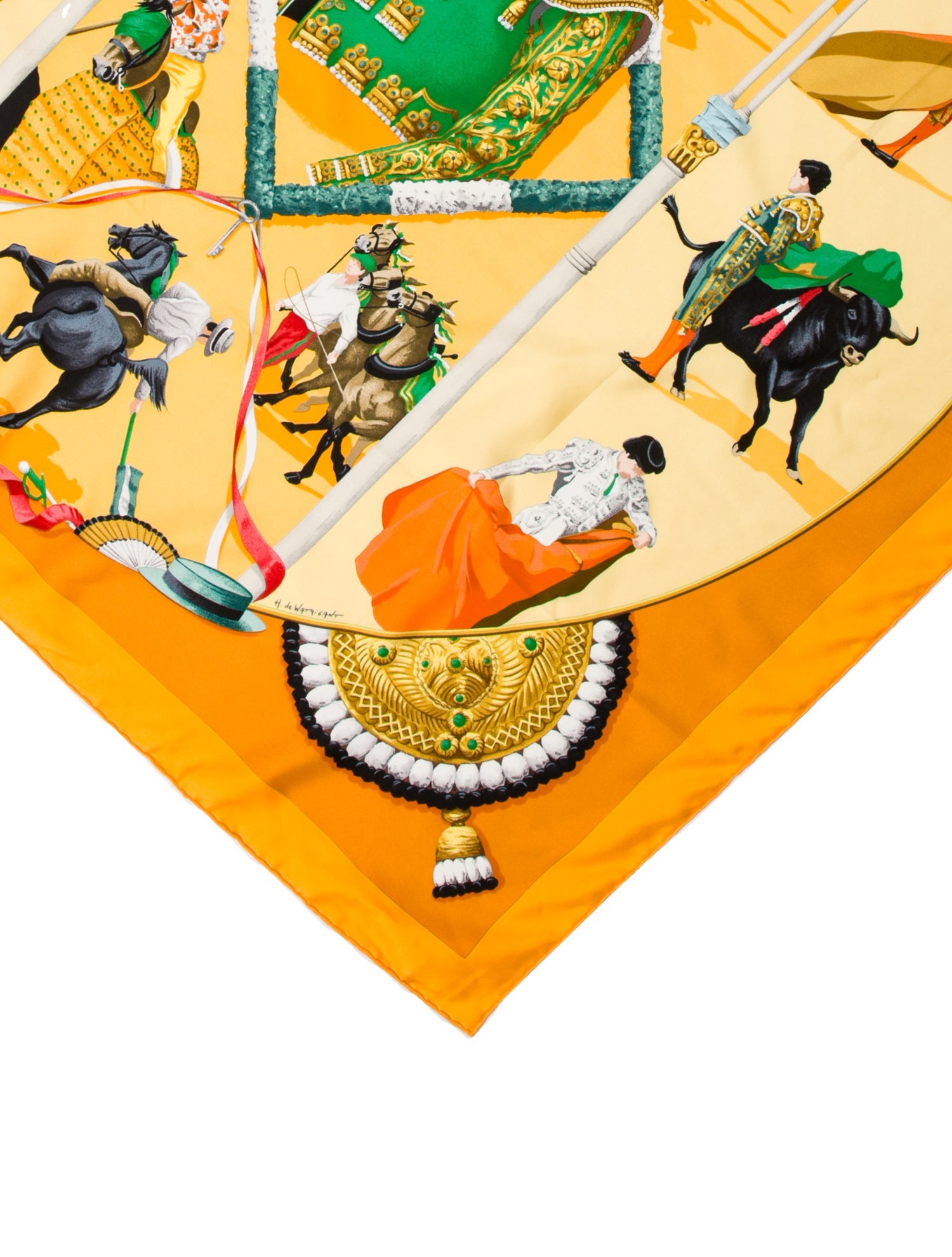 Hermès Plaza de Toros Silk Scarf