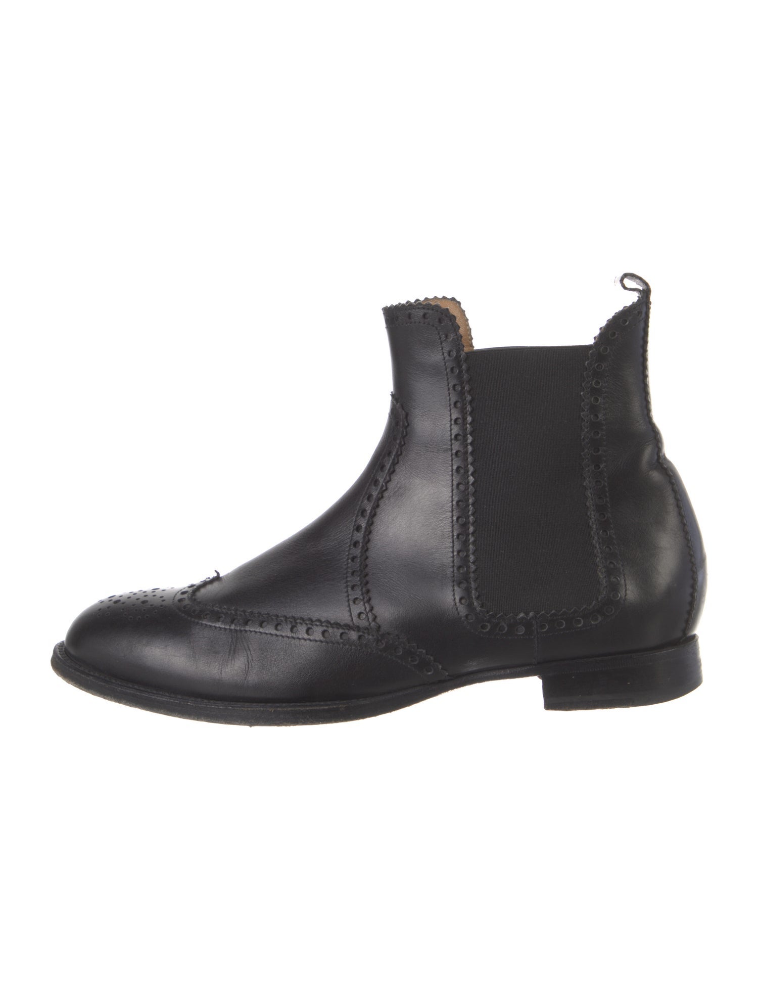 Hermès Brighton Brogue Leather Chelsea Boots
