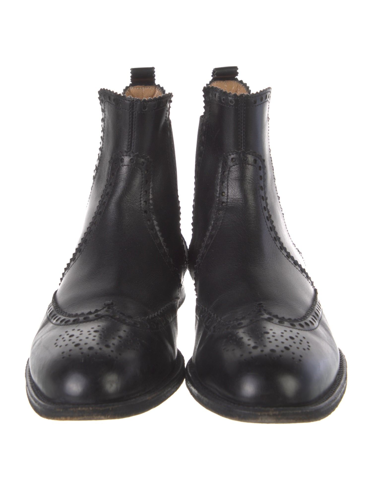 Hermès Brighton Brogue Leather Chelsea Boots