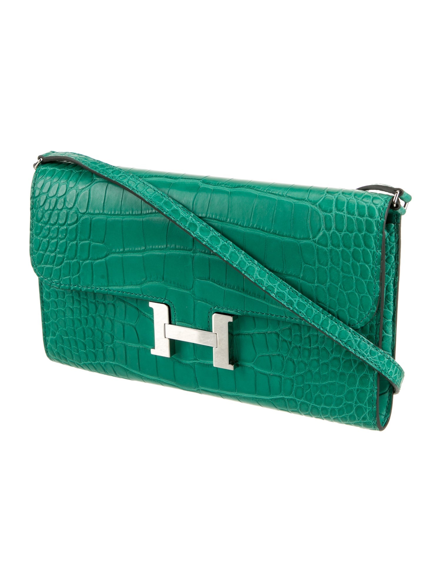 Hermès Matte Alligator Constance To Go Wallet