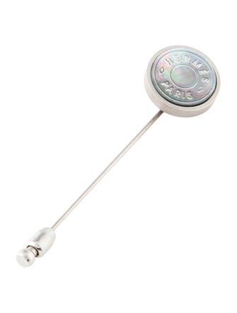 Hermès Mother of Pearl Clou de Selle Stick Pin